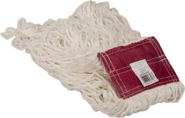 Rubbermaid - 5" Red Head Band, Large Rayon Loop End Mop Head - 4 Ply, Use for Finishing - Eagle Tool & Supply