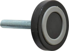Vlier - 3/8-16 Bolt Thread, Stud Mount Leveling Pad & Mount - 200 Max Lb Capacity, 2" Base Diam, 2.36" Thread Length - Eagle Tool & Supply