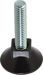 Vlier - 5/16-18 Bolt Thread, Stud Mount Leveling Pad & Mount - 80 Max Lb Capacity, 1.1" Base Diam, 1.26" Thread Length - Eagle Tool & Supply