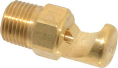 Bete Fog Nozzle - 1/8" Pipe, 145° Spray Angle, Brass, Extra Wide Fan Nozzle - Male Connection, 4.74 Gal per min at 100 psi, 0.129" Orifice Diam - Eagle Tool & Supply