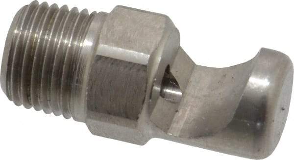 Bete Fog Nozzle - 1/8" Pipe, 145° Spray Angle, Grade 303 Stainless Steel, Extra Wide Fan Nozzle - Male Connection, 4.74 Gal per min at 100 psi, 0.129" Orifice Diam - Eagle Tool & Supply