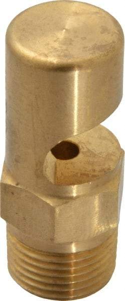 Bete Fog Nozzle - 3/8" Pipe, 145° Spray Angle, Brass, Extra Wide Fan Nozzle - Male Connection, 9.49 Gal per min at 100 psi, 3/16" Orifice Diam - Eagle Tool & Supply