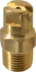 Bete Fog Nozzle - 1/8" Pipe, 30° Spray Angle, Brass, Standard Fan Nozzle - Male Connection, 1.26 Gal per min at 100 psi, 0.072" Orifice Diam - Eagle Tool & Supply