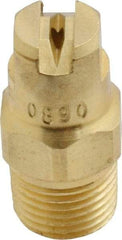 Bete Fog Nozzle - 1/8" Pipe, 90° Spray Angle, Brass, Standard Fan Nozzle - Male Connection, 1.26 Gal per min at 100 psi, 0.072" Orifice Diam - Eagle Tool & Supply