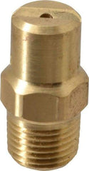 Bete Fog Nozzle - 1/8" Pipe, 30° Spray Angle, Brass, Standard Fan Nozzle - Male Connection, 1.58 Gal per min at 100 psi, 0.08" Orifice Diam - Eagle Tool & Supply