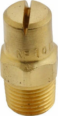 Bete Fog Nozzle - 1/8" Pipe, 120° Spray Angle, Brass, Standard Fan Nozzle - Male Connection, 1.58 Gal per min at 100 psi, 0.08" Orifice Diam - Eagle Tool & Supply