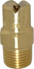 Bete Fog Nozzle - 1/8" Pipe, 65° Spray Angle, Brass, Standard Fan Nozzle - Male Connection, 3.16 Gal per min at 100 psi, 0.109" Orifice Diam - Eagle Tool & Supply