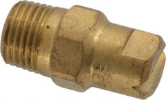 Bete Fog Nozzle - 1/8" Pipe, 90° Spray Angle, Brass, Standard Fan Nozzle - Male Connection, 3.16 Gal per min at 100 psi, 0.109" Orifice Diam - Eagle Tool & Supply