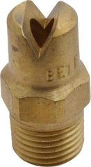 Bete Fog Nozzle - 1/8" Pipe, 65° Spray Angle, Brass, Standard Fan Nozzle - Male Connection, 6.32 Gal per min at 100 psi, 5/32" Orifice Diam - Eagle Tool & Supply