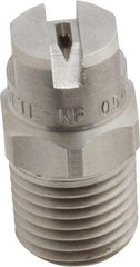 Bete Fog Nozzle - 1/4" Pipe, 65° Spray Angle, Grade 303 Stainless Steel, Standard Fan Nozzle - Male Connection, 0.79 Gal per min at 100 psi, 0.057" Orifice Diam - Eagle Tool & Supply