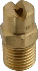 Bete Fog Nozzle - 1/4" Pipe, 65° Spray Angle, Brass, Standard Fan Nozzle - Male Connection, 6.32 Gal per min at 100 psi, 5/32" Orifice Diam - Eagle Tool & Supply