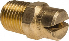 Bete Fog Nozzle - 1/4" Pipe, 120° Spray Angle, Brass, Standard Fan Nozzle - Male Connection, 6.32 Gal per min at 100 psi, 5/32" Orifice Diam - Eagle Tool & Supply