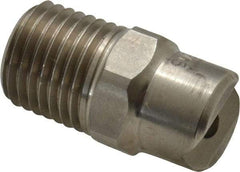 Bete Fog Nozzle - 1/4" Pipe, 30° Spray Angle, Grade 303 Stainless Steel, Standard Fan Nozzle - Male Connection, 7.91 Gal per min at 100 psi, 0.172" Orifice Diam - Eagle Tool & Supply