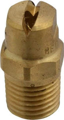 Bete Fog Nozzle - 1/4" Pipe, 90° Spray Angle, Brass, Standard Fan Nozzle - Male Connection, 7.91 Gal per min at 100 psi, 0.172" Orifice Diam - Eagle Tool & Supply