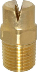 Bete Fog Nozzle - 1/4" Pipe, 120° Spray Angle, Brass, Standard Fan Nozzle - Male Connection, 11.1 Gal per min at 100 psi, 0.203" Orifice Diam - Eagle Tool & Supply