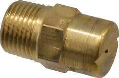 Bete Fog Nozzle - 3/8" Pipe, 30° Spray Angle, Brass, Standard Fan Nozzle - Male Connection, 1.58 Gal per min at 100 psi, 0.08" Orifice Diam - Eagle Tool & Supply