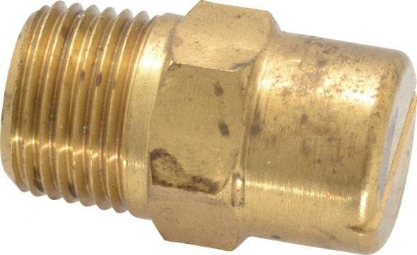 Bete Fog Nozzle - 3/8" Pipe, 90° Spray Angle, Brass, Standard Fan Nozzle - Male Connection, 1.58 Gal per min at 100 psi, 0.08" Orifice Diam - Eagle Tool & Supply