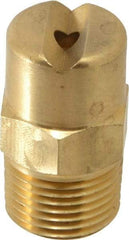 Bete Fog Nozzle - 3/8" Pipe, 30° Spray Angle, Brass, Standard Fan Nozzle - Male Connection, 6.32 Gal per min at 100 psi, 5/32" Orifice Diam - Eagle Tool & Supply