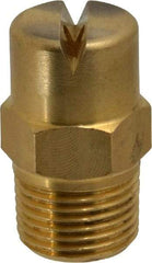 Bete Fog Nozzle - 3/8" Pipe, 90° Spray Angle, Brass, Standard Fan Nozzle - Male Connection, 6.32 Gal per min at 100 psi, 5/32" Orifice Diam - Eagle Tool & Supply