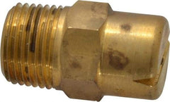 Bete Fog Nozzle - 3/8" Pipe, 120° Spray Angle, Brass, Standard Fan Nozzle - Male Connection, 6.32 Gal per min at 100 psi, 5/32" Orifice Diam - Eagle Tool & Supply