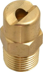 Bete Fog Nozzle - 3/8" Pipe, 30° Spray Angle, Brass, Standard Fan Nozzle - Male Connection, 15.8 Gal per min at 100 psi, 1/4" Orifice Diam - Eagle Tool & Supply