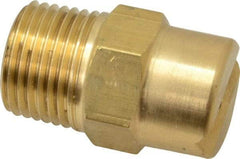 Bete Fog Nozzle - 1/2" Pipe, 30° Spray Angle, Brass, Standard Fan Nozzle - Male Connection, 9.49 Gal per min at 100 psi, 0.186" Orifice Diam - Eagle Tool & Supply