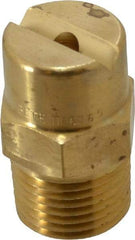 Bete Fog Nozzle - 1/2" Pipe, 65° Spray Angle, Brass, Standard Fan Nozzle - Male Connection, 9.49 Gal per min at 100 psi, 0.186" Orifice Diam - Eagle Tool & Supply