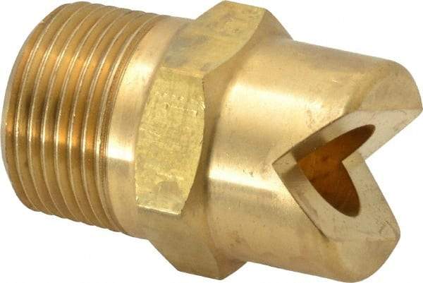 Bete Fog Nozzle - 3/4" Pipe, 30° Spray Angle, Brass, Standard Fan Nozzle - Male Connection, 63.2 Gal per min at 100 psi, 1/2" Orifice Diam - Eagle Tool & Supply