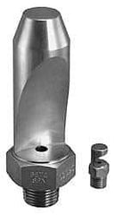 Bete Fog Nozzle - 3/8" Pipe, 35° Spray Angle, Grade 303 Stainless Steel, High Impact - Narrow Fan Nozzle - Male Connection, 9.49 Gal per min at 100 psi, 3/16" Orifice Diam - Eagle Tool & Supply