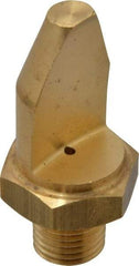 Bete Fog Nozzle - 1/4" Pipe, 15° Spray Angle, Brass, High Impact - Narrow Fan Nozzle - Male Connection, 1.58 Gal per min at 100 psi, 0.078" Orifice Diam - Eagle Tool & Supply