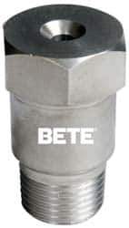 Bete Fog Nozzle - 1/2" Pipe, 90° Spray Angle, Grade 316 Stainless Steel, Full Cone Nozzle - Male Connection, N/R Gal per min at 100 psi, 3/16" Orifice Diam - Eagle Tool & Supply