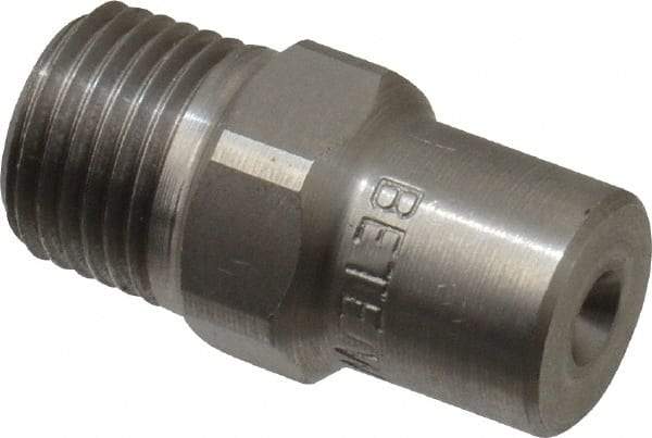 Bete Fog Nozzle - 1/8" Pipe, 60° Spray Angle, Grade 303 Stainless Steel, Full Cone Nozzle - Male Connection, 0.38 Gal per min at 100 psi, 0.043" Orifice Diam - Eagle Tool & Supply