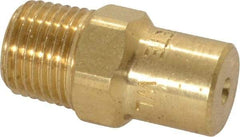 Bete Fog Nozzle - 1/8" Pipe, 60° Spray Angle, Brass, Full Cone Nozzle - Male Connection, 1.15 Gal per min at 100 psi, 0.072" Orifice Diam - Eagle Tool & Supply