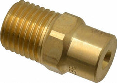 Bete Fog Nozzle - 1/4" Pipe, 60° Spray Angle, Brass, Full Cone Nozzle - Male Connection, 2.31 Gal per min at 100 psi, 0.109" Orifice Diam - Eagle Tool & Supply