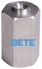 Bete Fog Nozzle - 1/4" Pipe, 60° Spray Angle, Brass, Full Cone Nozzle - Female Connection, 2.31 Gal per min at 100 psi, 0.109" Orifice Diam - Eagle Tool & Supply