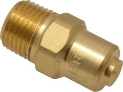 Bete Fog Nozzle - 1/8" Pipe, 120° Spray Angle, Brass, Full Cone Nozzle - Male Connection, 0.38 Gal per min at 100 psi, 0.043" Orifice Diam - Eagle Tool & Supply