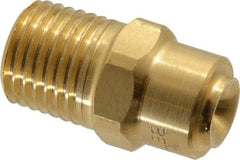 Bete Fog Nozzle - 1/4" Pipe, 120° Spray Angle, Brass, Full Cone Nozzle - Male Connection, 2.31 Gal per min at 100 psi, 0.109" Orifice Diam - Eagle Tool & Supply