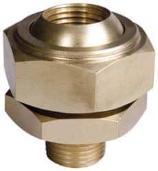 Bete Fog Nozzle - 1/2" Pipe, 40 to 70° Spray Angle, Brass, Adjustable Swivel Joint Nozzle - For Use With Bete - Nozzles Where Alignment of The Spray Direction is Required - Eagle Tool & Supply