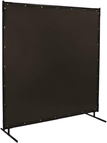 Steiner - 6 Ft. Wide x 6 Ft. High x 3/4 Inch Thick, 14 mil Thick Transparent Vinyl Portable Welding Screen Kit - Gray - Eagle Tool & Supply