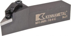 Kennametal - MVJN, Right Hand Cut, 3° Lead Angle, 1" Shank Height x 1" Shank Width, Negative Rake Indexable Turning Toolholder - 5" OAL, VN..43. Insert Compatibility, Series Kenloc - Eagle Tool & Supply
