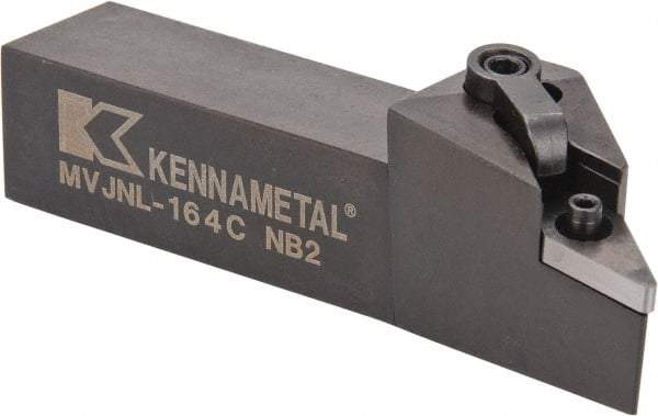 Kennametal - MVJN, Left Hand Cut, 3° Lead Angle, 1" Shank Height x 1" Shank Width, Negative Rake Indexable Turning Toolholder - 5" OAL, VN..43. Insert Compatibility, Series Kenloc - Eagle Tool & Supply