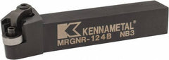 Kennametal - MRGN, Right Hand Cut, 15° Lead Angle, 3/4" Shank Height x 3/4" Shank Width, Negative Rake Indexable Turning Toolholder - 4-1/2" OAL, RN..43 Insert Compatibility, Series Kenloc - Eagle Tool & Supply