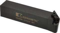 Kennametal - MRGN, Left Hand Cut, 15° Lead Angle, 1-1/4" Shank Height x 1-1/4" Shank Width, Negative Rake Indexable Turning Toolholder - 6" OAL, RN..43 Insert Compatibility, Series Kenloc - Eagle Tool & Supply