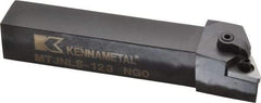 Kennametal - MTJN, Left Hand Cut, 3° Lead Angle, 3/4" Shank Height x 3/4" Shank Width, Negative Rake Indexable Turning Toolholder - 4-1/2" OAL, TN..33. Insert Compatibility, Series Kenloc - Eagle Tool & Supply