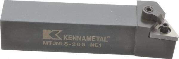 Kennametal - MTJN, Left Hand Cut, 3° Lead Angle, 1-1/4" Shank Height x 1-1/4" Shank Width, Negative Rake Indexable Turning Toolholder - 6" OAL, TN..54. Insert Compatibility, Series Kenloc - Eagle Tool & Supply