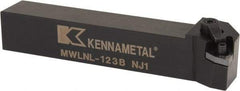 Kennametal - MWLN, Left Hand Cut, 5° Lead Angle, 3/4" Shank Height x 3/4" Shank Width, Negative Rake Indexable Turning Toolholder - 4-1/2" OAL, WN..33. Insert Compatibility, Series Kenloc - Eagle Tool & Supply