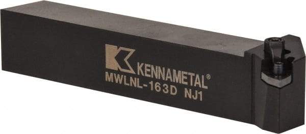 Kennametal - MWLN, Left Hand Cut, 5° Lead Angle, 1" Shank Height x 1" Shank Width, Negative Rake Indexable Turning Toolholder - 6" OAL, WN..33. Insert Compatibility, Series Kenloc - Eagle Tool & Supply