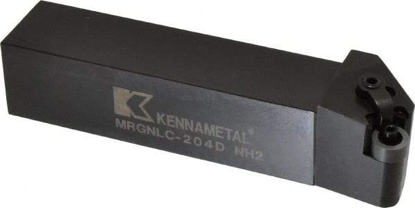 Kennametal - MRGN, Left Hand Cut, 15° Lead Angle, 1-1/4" Shank Height x 1-1/4" Shank Width, Negative Rake Indexable Turning Toolholder - 6" OAL, RN..43 Insert Compatibility, Series Kenloc - Eagle Tool & Supply