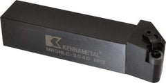 Kennametal - MRGN, Left Hand Cut, 15° Lead Angle, 1-1/4" Shank Height x 1-1/4" Shank Width, Negative Rake Indexable Turning Toolholder - 6" OAL, RN..43 Insert Compatibility, Series Kenloc - Eagle Tool & Supply