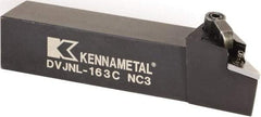 Kennametal - DVJN, Right Hand Cut, 3/4" Shank Height x 3/4" Shank Width, Negative Rake Indexable Turning Toolholder - 4-1/2" OAL, VN.. 332 Insert Compatibility, Series Kenclamp - Eagle Tool & Supply